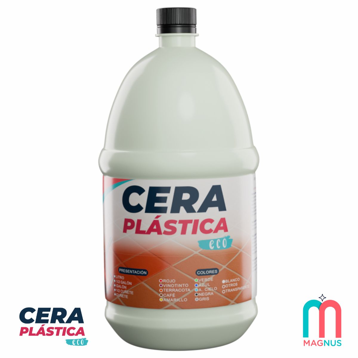 Medio Galón Cera Plástica ECO